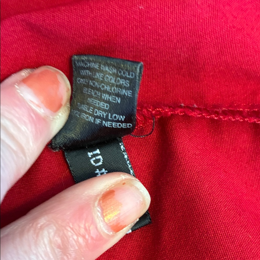 Express Deep Red Button-Down Shirt - Picture 7 of 7